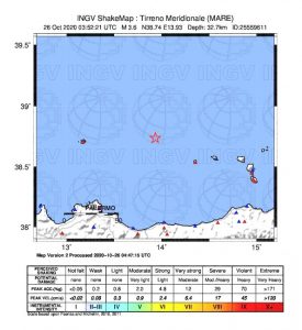 terremoto sicilia eolie ustica palermo