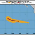 Meteo, l’Uragano Marie è un mostro di categoria 4 con venti fino a 209km/h: è il 3° uragano maggiore della stagione nel Pacifico orientale [MAPPE]