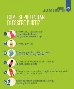 INFOGRAFICA - Come evitare le punture di insetti