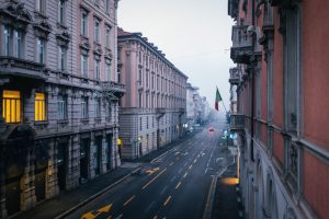 bergamo nebbia lockdown