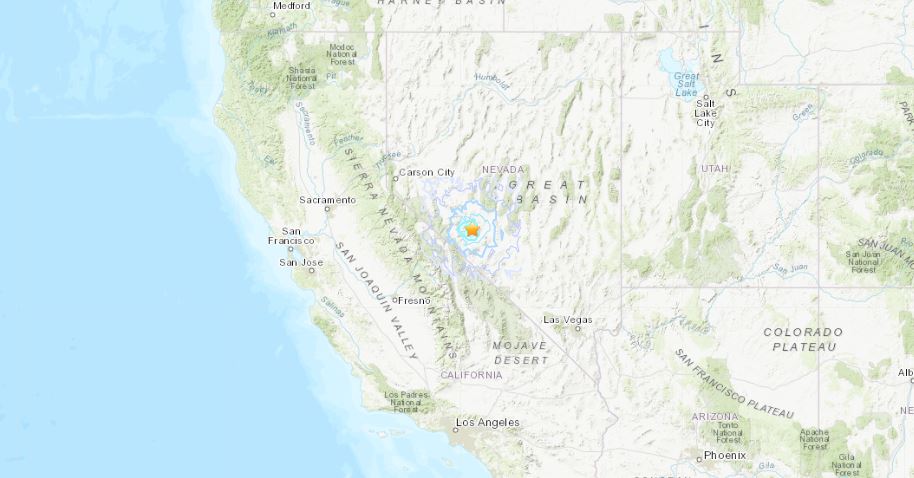 terremoto nevada