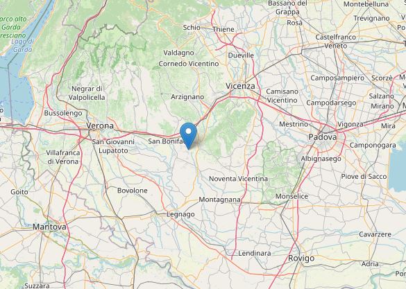 terremoto oggi veneto verona