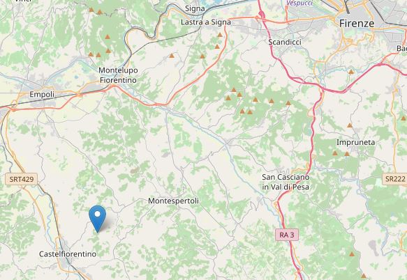 terremoto toscana firenze