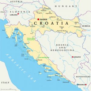 croazia mappa