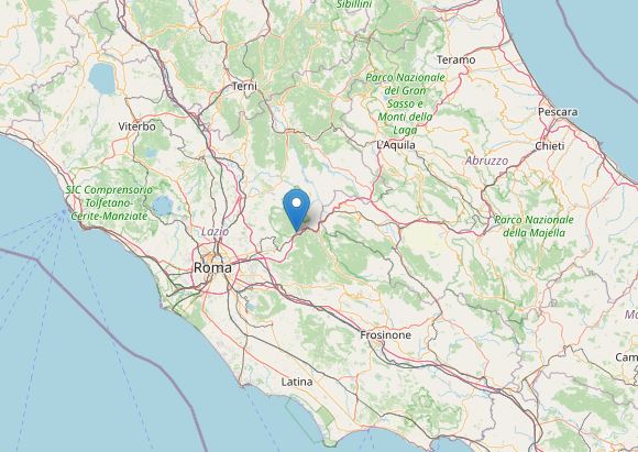 terremoto roma lazio oggi