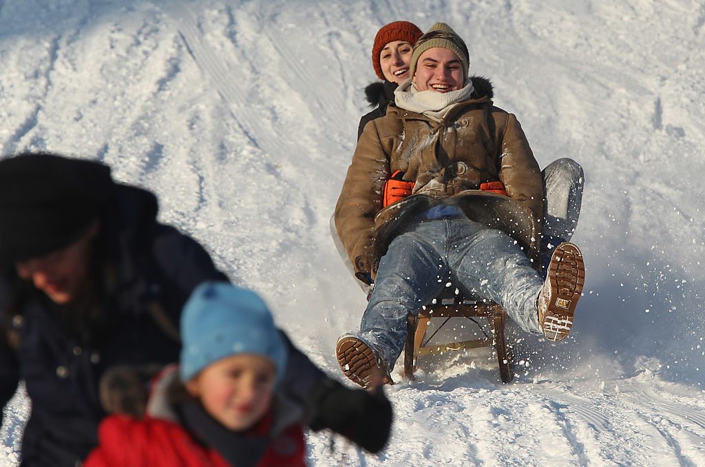 slittino neve