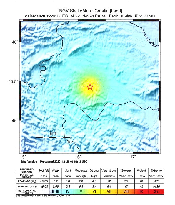 terremoto croazia nord italia oggi