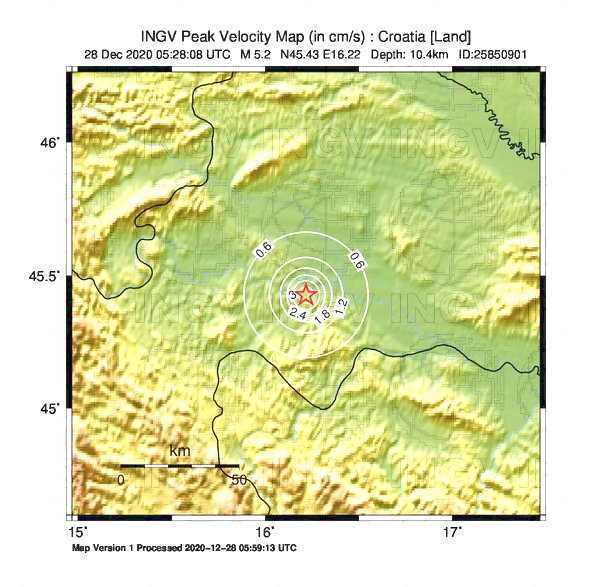terremoto croazia nord italia oggi