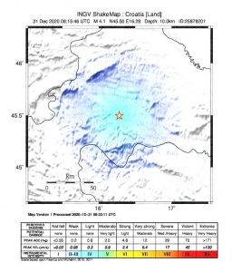 terremoto croazia petrinja sisak