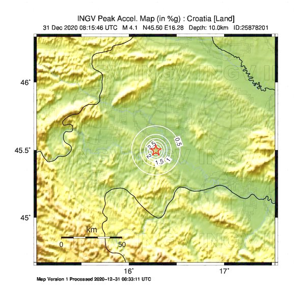 terremoto croazia petrinja sisak