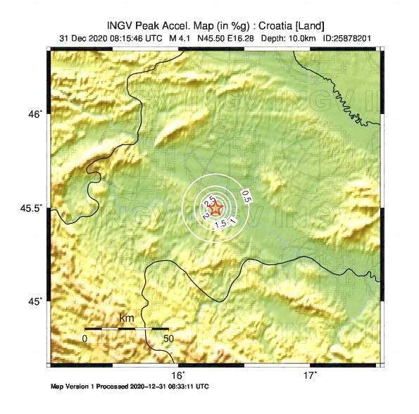 terremoto croazia petrinja sisak