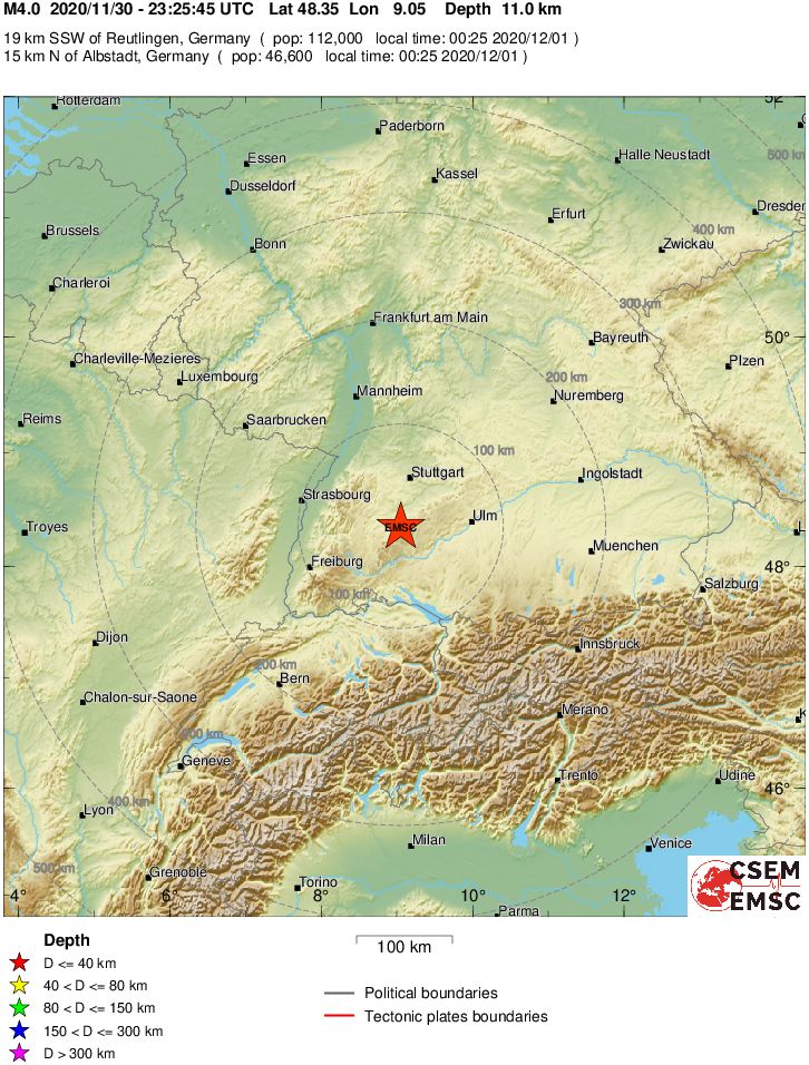 terremoto germania