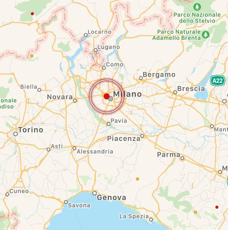 terremoto milano 17 dicembre 2020
