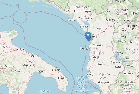 terremoto oggi albania