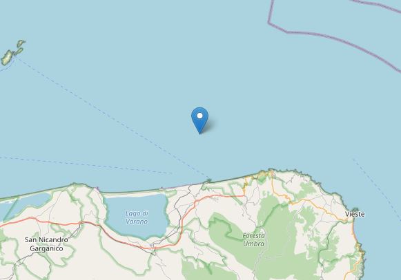 terremoto puglia costa garganica