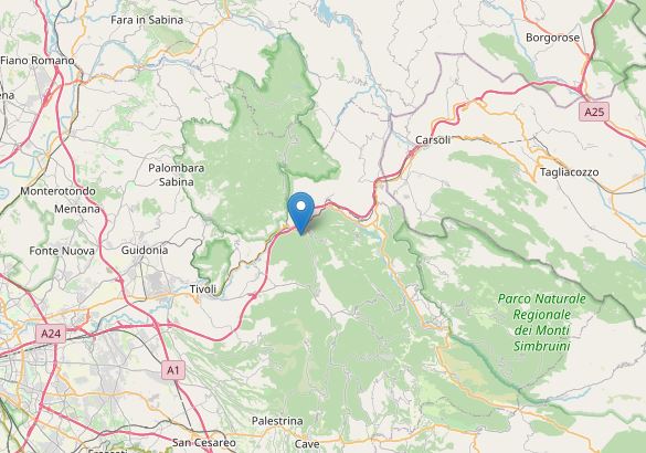 terremoto roma vicovaro oggi