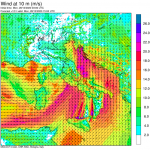 Allerta Meteo, forte vento sferza l’Italia: libeccio a 170 km/h, come un Uragano di 2ª Categoria [MAPPE]