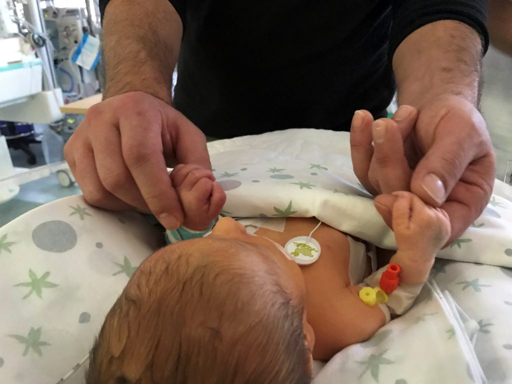 Chloe col papà
