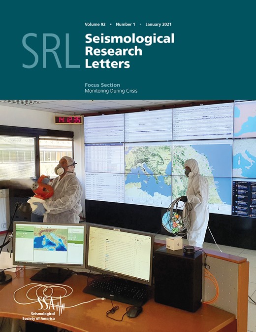 INGV copertina Seismological Research Letters