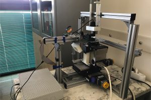 Il prototipo di stampante sviluppato da Gianluca Fiori