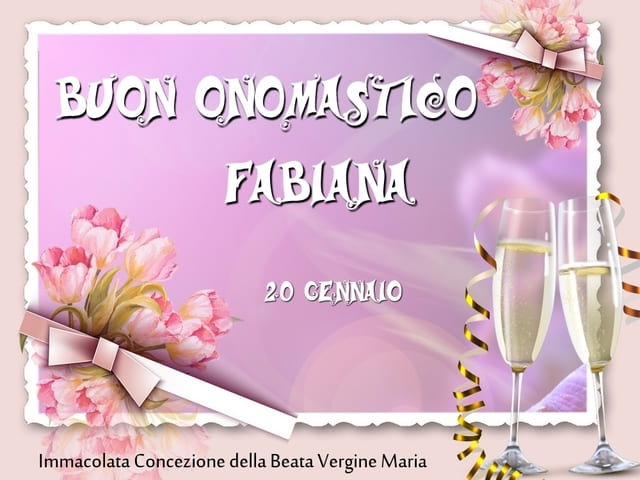 auguri onomastico fabiana