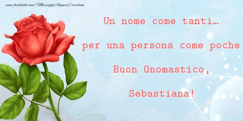 auguri onomastico sebastiana