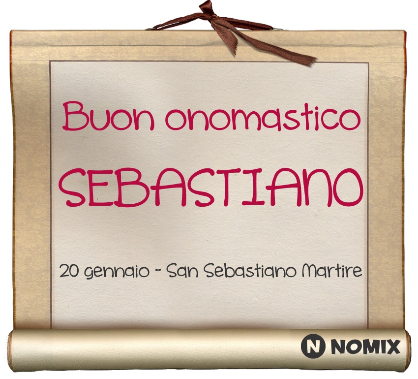 auguri onomastico sebastiano
