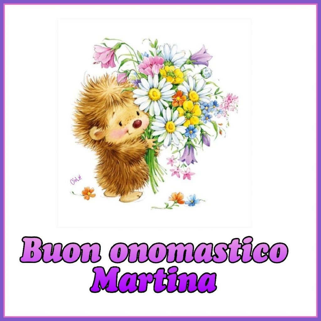 buon onomastico martina