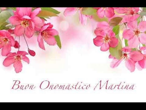 buon onomastico martina