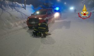 Abbondanti nevicate e smottamenti nel reatino
