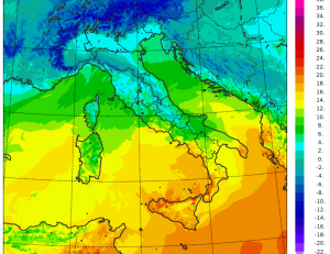 meteo italia temperature domenica 10 gennaio