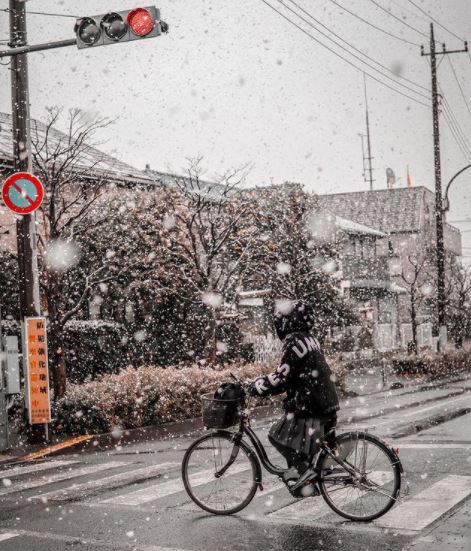 neve tokyo giappone oggi