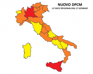 nuovo dpcm zone italia 17 gennaio