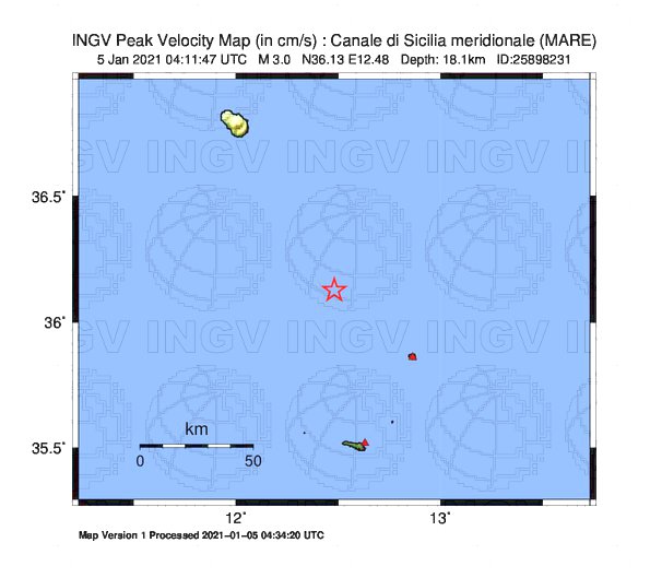 terremoto canale sicilia