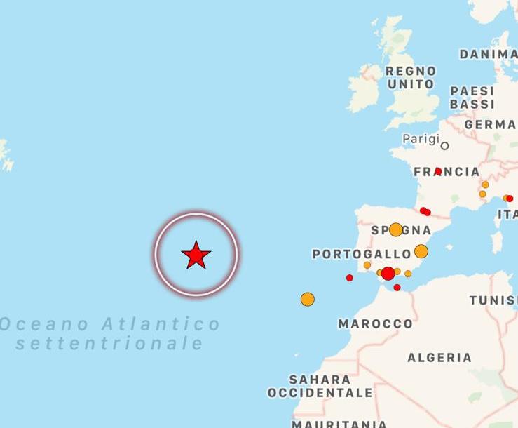 terremoto isole azzorre