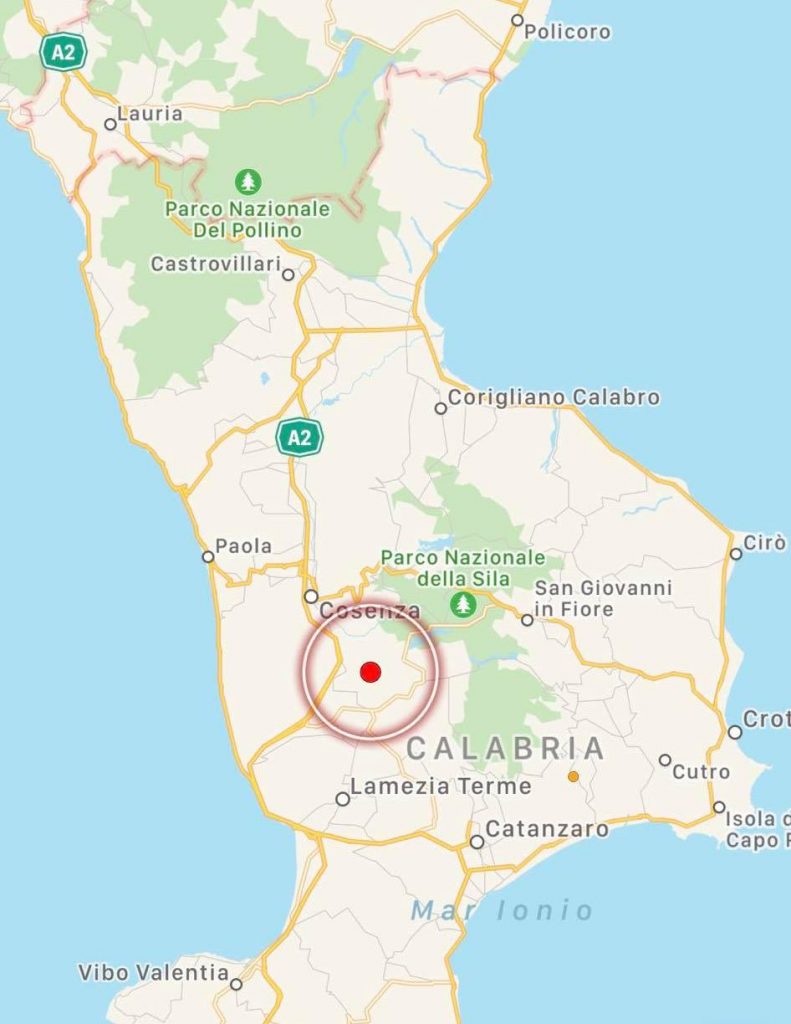 terremoto oggi calabria cosenza