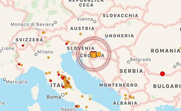 terremoto trieste croazia