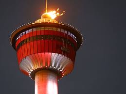 Calgary Tower fiamma