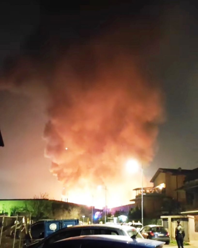 incendio Pozzo d'Adda