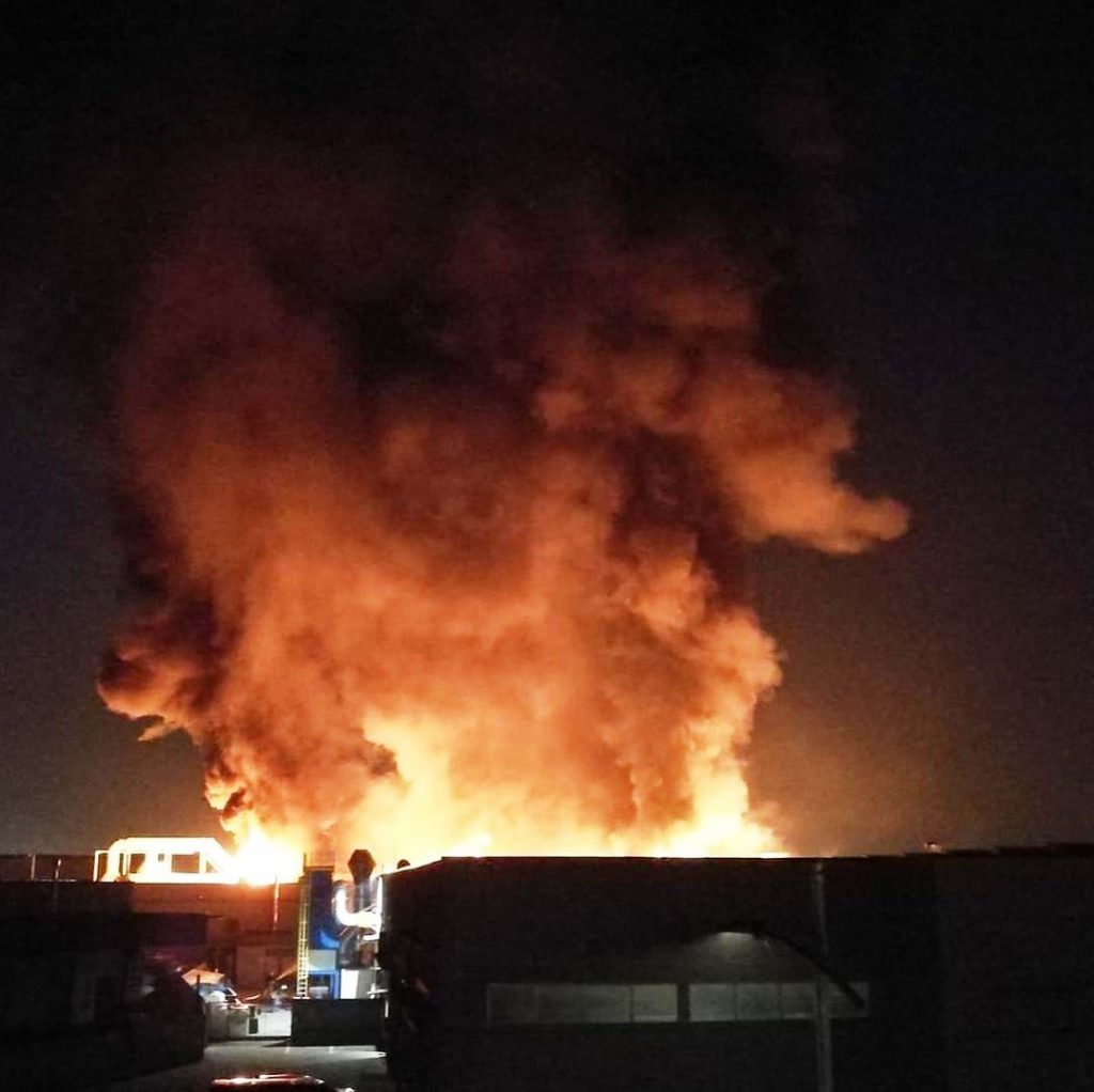 incendio Pozzo d'Adda