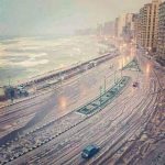 Meteo, storica ondata di freddo in Egitto: forti venti, neve e ghiaccio fin sulle coste [FOTO]