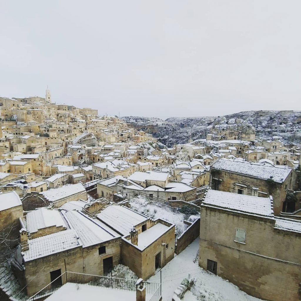 neve basilicata sassi matera