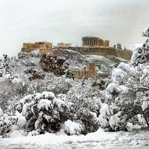 neve grecia atene acropoli
