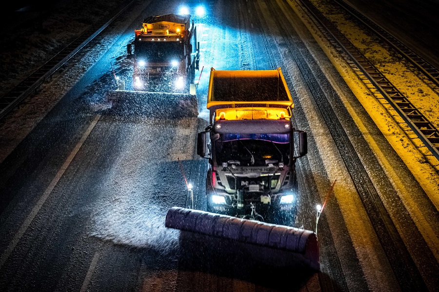 Nevicata nei pressi di Eindhoven