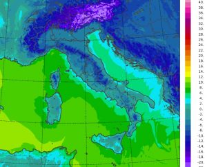 temperature minime oggi 15 febbraio 2021
