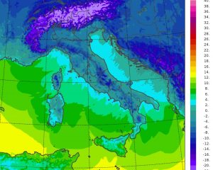 temperature minime oggi italia