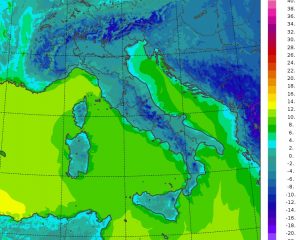 temperature minime oggi italia