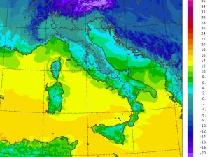 temperature minime oggi italia