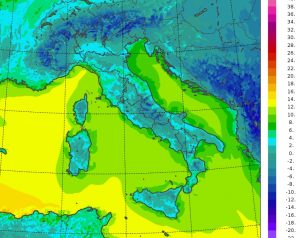 temperature minime oggi italia
