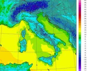 temperature minime oggi italia